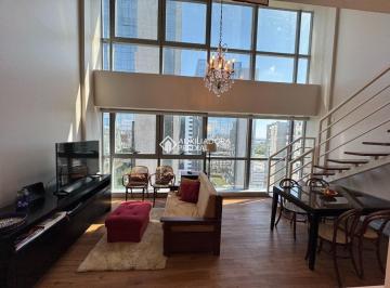 Apartamento · 64m² · 1 Quarto · 2 Vagas · Loft Duplex mobiliado, churrasqueira e 2 garagens, para locação no Trend Orla