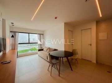 Apartamento · 35m² · 1 Quarto · 1 Vaga · Apartamento para locação no Edifício Parque do Cais, em São José – 35,47m², mobiliado, 1 quarto e vi