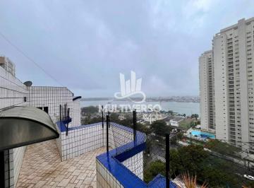 Apartamento · 124m² · 2 Quartos · 2 Vagas · Cobertura Duplex com Piscina e Vista Mar - Vaga fechada para 2 carros – Ponta da Praia, Santos