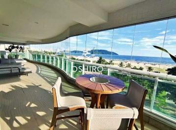 Apartamento · 475m² · 4 Quartos · 4 Vagas · Apartamento à venda no Gonzaga (Santos/SP) com 4 suítes, vista-mar e varanda gourmet