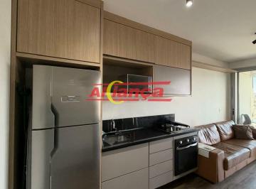 Apartamento · 39m² · 1 Quarto · 1 Vaga · Studio Helbor Patteo Bosque Maia 39 m² andar alto e vista livre - Maia