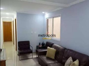 sala · Apartamento com 2 dormitórios à venda, 62 m² por R$ 365.000,00 - Vila Falchi - Mauá/SP
