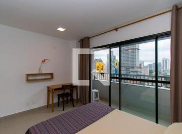 Sobre o imóvel: Studio mobiliado com varanda e vista livre, super bem localizado · Apartamento para Aluguel - Pinheiros, 1 Quarto, 25 m2 - São Paulo