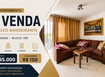 Apartamento de 2 quartos, Núcleo Bandeirante · Apartamento 2 Quartos à Venda no Núcleo Bandeirante | 52m², Sacada, Armários, Condomínio Baixo