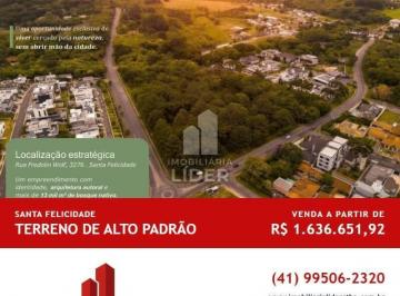 Terreno · 668m² · Terreno alto padrão Santa Felicidade