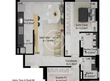 Apartamento en Venda de 2 quartos Setor Leste Universitário · Ágio R$ 162.000 à venda apartamento de 2 quartos (1 suite) analisa permuta por automóveis