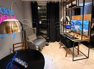Apartamento · 28m² · 1 Quarto · 1 Vaga · Flat mobiliado no Jardim Anália Franco com varanda ao lado do Shopping Anália Franco