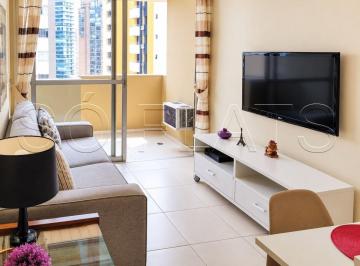 Apartamento · 37m² · 1 Quarto · 1 Vaga · Flat mobiliado em Moema com 37m² perto do Parque Ibirapuera excelente para morar ou investir