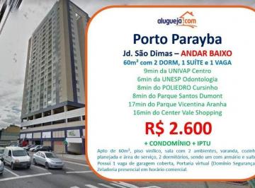 51fabe81a2c71ab102eb8f5126e7e06f9e7a4ce7 · Apartamento com 2 dormitórios para alugar, 60 m² por R$ 3.101,00/mês - Jardim São Dimas - São José d