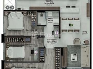 9e7d05fc · Apartamento, 3 dormitórios, 100.55 m², em Nossa Senhora do Rosário