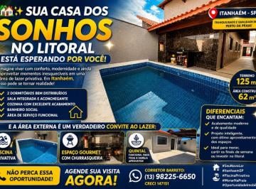 Casa de 2 quartos, Itanhaém · CASA NOVA COM SUÍTE E PISCINA Á VENDA!