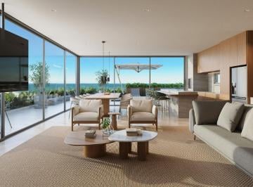 Living gourmet da cobertura aberto para o terraço (imagem ilustrativa) · Cobertura 4 quartos 591,7m² Praia Brava Itajaí