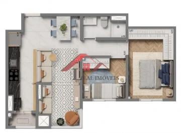 Apartamento · 52m² · 2 Quartos · 1 Vaga · Apartamento para venda em Jardim de 52.00m² com 2 Quartos e 1 Garagem