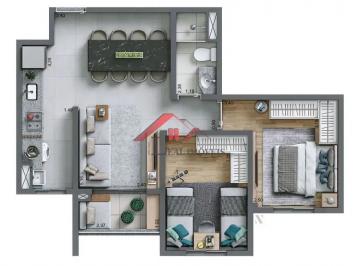 Apartamento · 55m² · 2 Quartos · 1 Vaga · Apartamento para venda em Rudge Ramos de 55.00m² com 2 Quartos e 1 Garagem