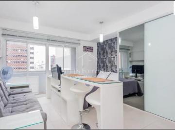 1 · Studio mobiliado com sacada — 33 m² — Condomínio Clube