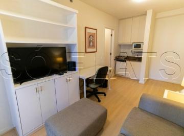 Apartamento · 36m² · 1 Quarto · 1 Vaga · Flat moderno no Grand Mercure Itaim com 36m², 1 dormitório e 1 vaga disponível locação