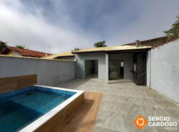 Casa · 80m² · 2 Quartos · 3 Vagas · CASA NOVA COM PISCINA E CHURRASQUEIRA! 2 QUARTOS 1 SUITE - ITANHAEM/SP