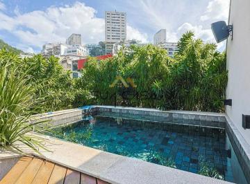 Apartamento · 189m² · 2 Quartos · 2 Vagas · Cobertura Duplex de Luxo no Leblon com Piscina, Sauna e Área Gourmet