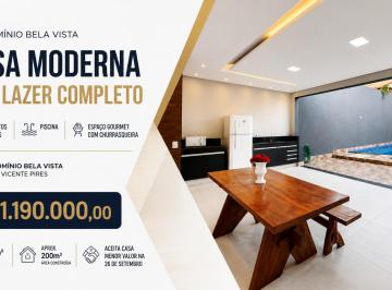 Casa de 3 quartos, Vicente Pires · Casa 3 Quartos com 2 Suítes, Piscina e Churrasqueira no Condomínio Bela Vista- Rua 5 - Vicente Pires