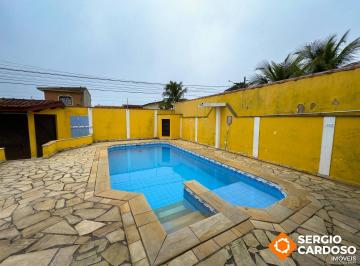 Casa · 169m² · 3 Quartos · 6 Vagas · CASA NA PRAIA 250M DO MAR! 3 QUARTOS E AMPLO TERRENO - ITANHAEM/SP