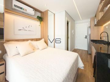 Apartamento de 1 quarto, Curitiba · Studio Pronto para Morar com Sacada, Sol da Manhã e Condomínio com Rooftop