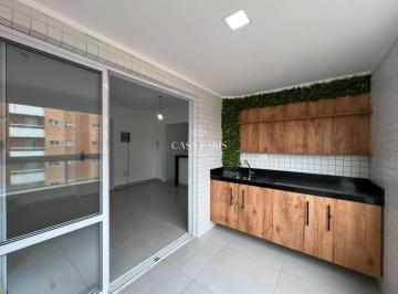 Apartamento · 84m² · 2 Quartos · 1 Vaga · Apartamento 2 Quartos (1 Suíte) com Varanda Gourmet no Canto do Forte – Praia Grande/SP