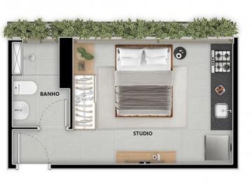 Planta 01 - 1 dorm 23,38m² - studio · Studio em Moema São Paulo SP