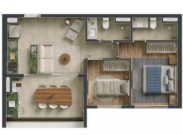 Planta 01 - 2 dorm 57m² · Apartamento em Alto da Boa Vista São Paulo SP