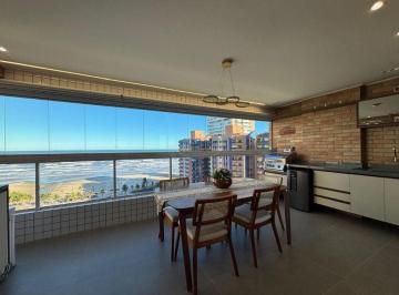 Apartamento · 126m² · 3 Quartos · 2 Vagas · Maravilhoso Apto Vista Mar 3 dorms, 2 suítes, 2 vagas - Porteira Fechada
