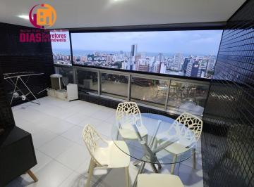 Apartamento · 51m² · 1 Quarto · 1 Vaga · Vendo lindo Apartamento Vista mar com 51m2, varanda gourmet, 1/4 suíte, mobiliado e decorado- Caminh