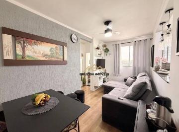 Sala de estar · APARTAMENTO À VENDA, 2 QUARTOS, 54M², R$363.000.00, RESERVA DO JAPY - CONDOMÍNIO JATAÍ - RECANTO QUA