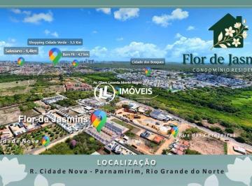 Casa · 2 Quartos · 1 Vaga · Residencial Flor de Jasmins – Seu novo lar espera por você! Nova Parnamrim/RN