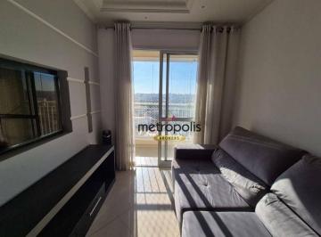 Sala de estar · Apartamento, 68 m² - venda por R$ 640.000,00 ou aluguel por R$ 5.420,00/mês - Barcelona - São Caetan