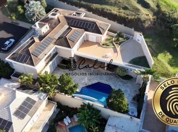 Casa · 1077m² · 5 Quartos · 7 Vagas · EXCLUSIVIDADE - Sobrado no Mirante Royal Park com 1.077 m², 5 Suítes e Vista Panorâmica Permanente