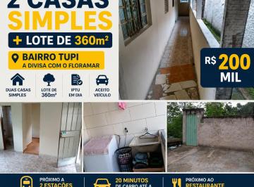 Casa de 3 quartos, Belo Horizonte · 2 MORADIAS + LOTE DE 360m ; REGIÃO NORTE DE BH
BAIRRO TUPI A- R$ 200.000