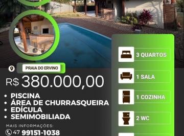 Casa de 2 quartos, São Francisco do Sul · Casa com Piscina e Espaço Gourmet na Praia do Ervino