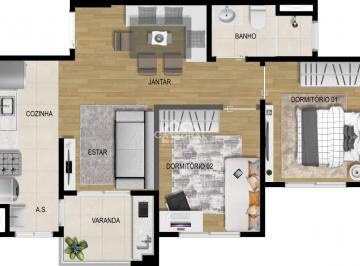 Apartamento · 53m² · 2 Quartos · 1 Vaga · Apartamento em Jardim Carolina, Jundiaí/SP de 53m² 2 quartos à venda por R$ 390.000,00
