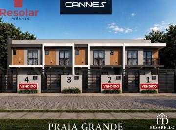 Casa · 70m² · 2 Quartos · 1 Vaga · Última unidade! Geminado á venda com 02 suítes na Praia Grande em São Francisco do Sul