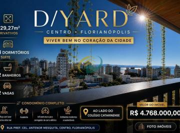 Apartamento · 129m² · 3 Quartos · 1 Vaga · AO LADO DO CATARINENSE - D/YARD | 3 DORMITÓRIOS | 1 SUÍTE | CENTRO DE FLORIANÓPOLIS