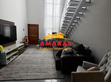 Casa · 180m² · 3 Quartos · 2 Vagas · Sobrado a venda condomínio Real Pak Jundiapeba , Mogi das Cruzes , Aceita financiamento.