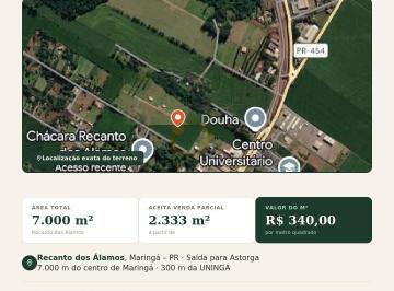 Terreno , Maringá · Terreno Urbano 7.000m² em Maringá/PR — Documentação Regularizada