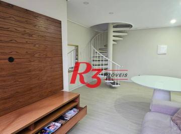 2a3a0d3bab6c1656eb9c6a21598a01db44ddf718 · Cobertura com 2 dormitórios para alugar, 180 m² por R$ 6.500,00/mês - Aparecida - Santos/SP