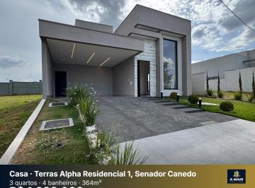 Casa · 180m² · 3 Quartos · 2 Vagas · Casa de Alto Padrão à Venda - Terras Alpha Residencial 1 | Senador Canedo - GO