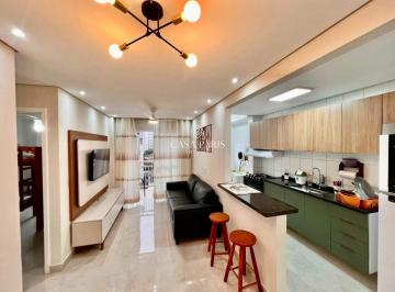 Apartamento · 55m² · 2 Quartos · 1 Vaga · Apartamento 2 quartos (1 suíte) com varanda e 1 vaga no Bairro Ocian – Praia Grande/SP