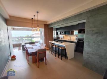 Apartamento · 119m² · 3 Quartos · 2 Vagas · 3 dorms com Lazer Completo! Apenas 100mt da Praia! - ACT2941