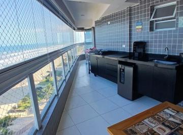 Apartamento de 3 quartos, Praia Grande · Apartamento 3 Dormitórios, Frente Mar com 129 m², Vista Frontal no Caiçara - Praia Grande/SP