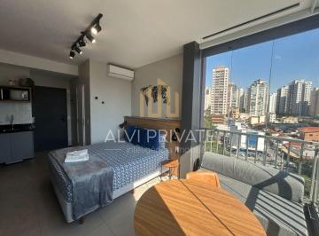 Apartamento · 25m² · 1 Quarto · 1 Vaga · Studio Mobiliado à Venda no VN Turiassu | 24 m² | Varanda Ampliada | Ideal para Morar ou Investir