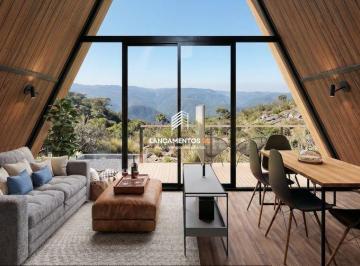 Casa · 71m² · 2 Quartos · 2 Vagas · Cabana mobiliada em condomínio de altitude, Anitápolis