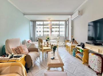 Apartamento · 50m² · 1 Quarto · 1 Vaga · Apartamento frente praia vista mar 1 dormitório na Pompéia em Santos