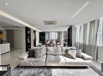 Apartamento · 215m² ·
Apartamento reformado à venda em Copacabana com vista lateral mar.